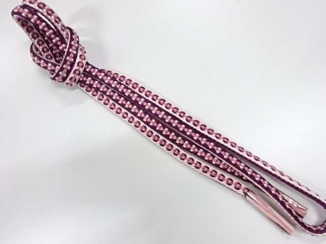 未使用品　正絹　手組帯締め
